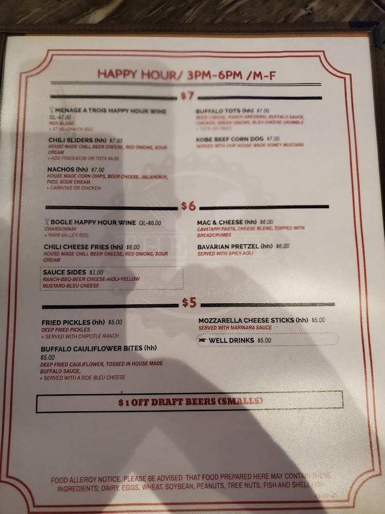 The Hub Eats & Drinks Menu image 3